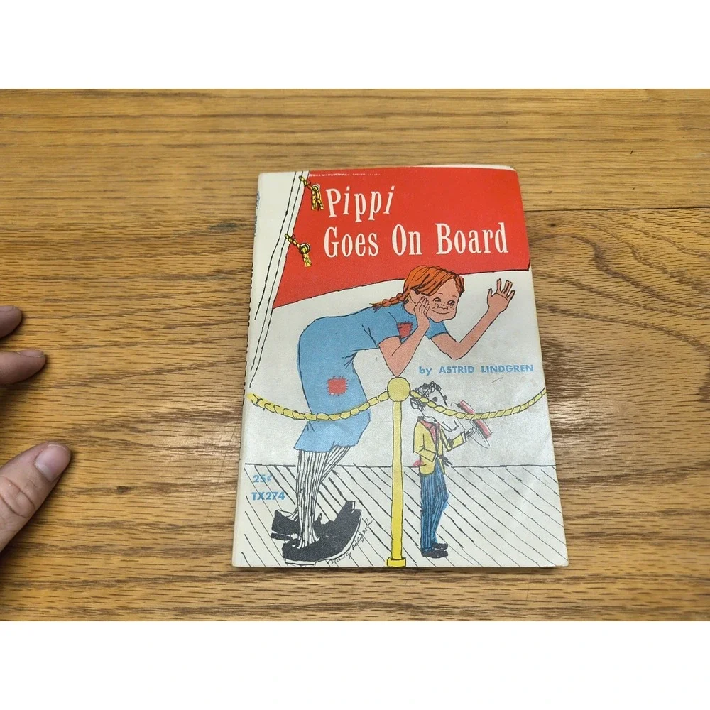 Pippi Goes On Board Astrid Lindgren 1961 2nd Printing‎